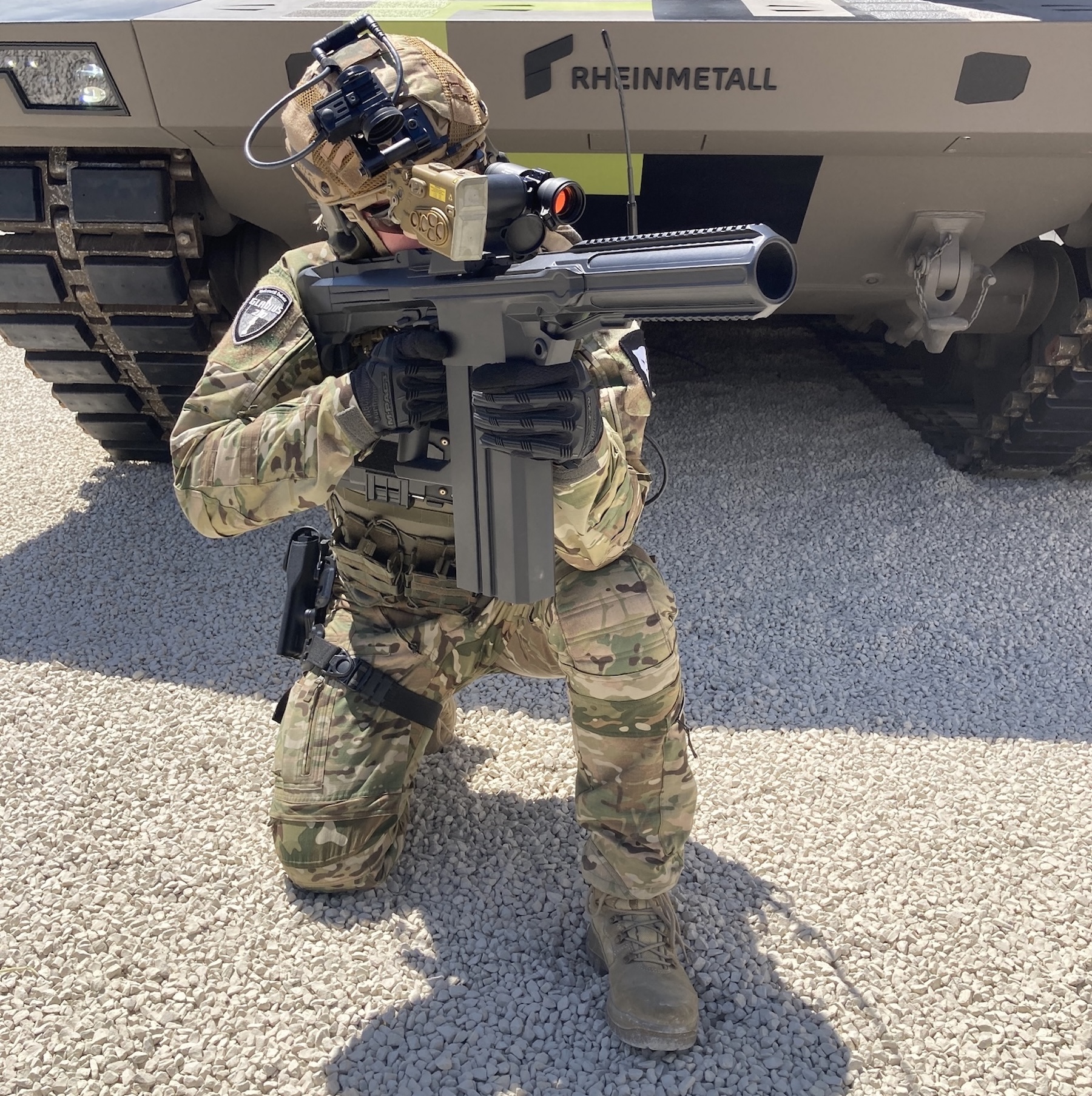 Die neue Squad Support Weapon SSW40 wurde von Rheinmetall für den Bedarf der Bundeswehr entwickelt.