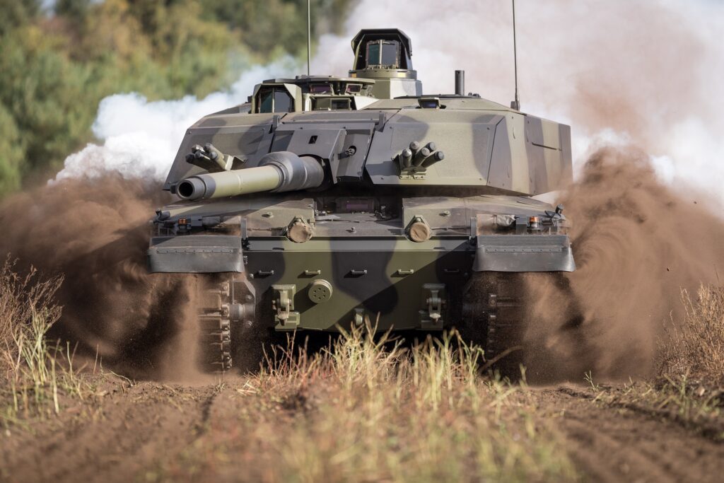 Schwerpunkte von Rheinmetall zur Unterstützung der British Army sind der Kampfpanzer Challenger 3 (im Bild), der Radpanzer Boxer sowie der Ausbau der industriellen Fähigkeiten im Rüstungsbereich.