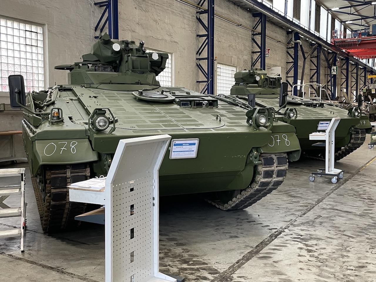 Im Auftrag der deutschen Bundesregierung liefert Rheinmetall weitere 20 Schützenpanzer Marder-Schützenpanzer an die Ukraine.