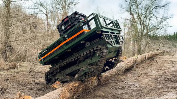 Der neue Roboter Vislyuk kann auch unter schwierigen Wetterbedingungen betrieben werden.