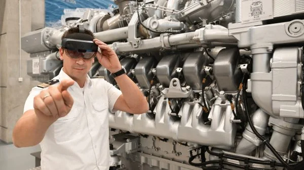 Rolls-Royce Power Systems stellt die komplette digitale Ausstattung für die Ausbildung bereit: robuste Toughbooks, Monitore, Schulungsrechner und mobile Endgeräte. Auch die praktische Ausbildung kommt nicht zu kurz: Für den Motor liefert das Unternehmen Werkzeuge, Montageplattformen sowie sämtliche erforderlichen Komponenten für realitätsnahe Übungen.