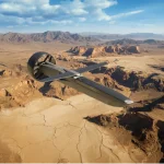 Das unbemannte Kampfflugzeug Rotron Defendor. Der Defendor ist ein unbemanntes Kampfflugzeug (UCAV) der nächsten Generation und eine One-Way-Effect-Plattform (OWE) – entwickelt, um die taktische Reichweite mit außergewöhnlicher Effizienz neu zu definieren.