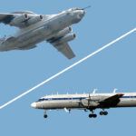 Abschuss: Möglicherweise von der Ukraine über dem Asowschen Meer abgeschossen: Flugzeug zur Luftraumübewachung vom Typ A-50 und "fliegender Gefechtsstand" Il-22.