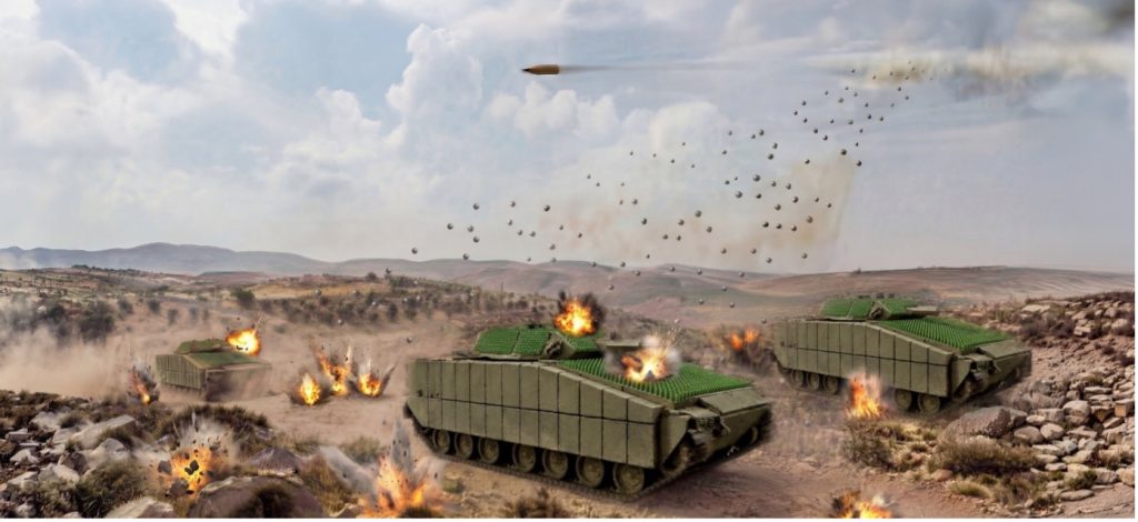 Plasan: Schutz gegen Angriffe von oben- Top Attack Protection System.