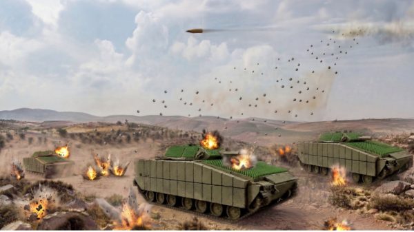 Plasan: Schutz gegen Angriffe von oben- Top Attack Protection System.