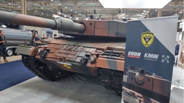 Schutzmodule von EODH für den Kampfpanzer LEOPARD 2. (Foto- EODH)