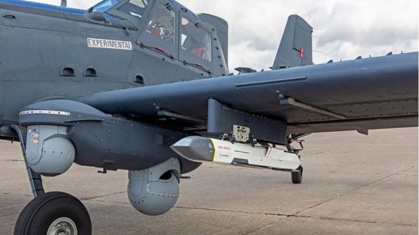 Testmontage des Red Wolf am SKY RAIDER II INTERNATIONAL.