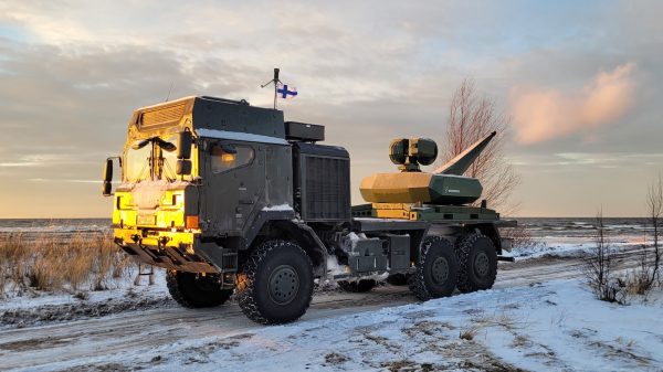 Der Skyspotter von Rheinmetall bei den GBAD Demo Days in Finnland.