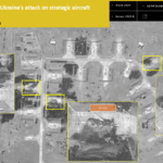 Israelische Satellitenbilder zeigen Treffer auf russischem Luftwaffenstützpunkt.