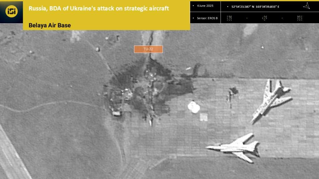 Israelische Satellitenbilder zeigen Treffer auf russischem Luftwaffenstützpunkt.