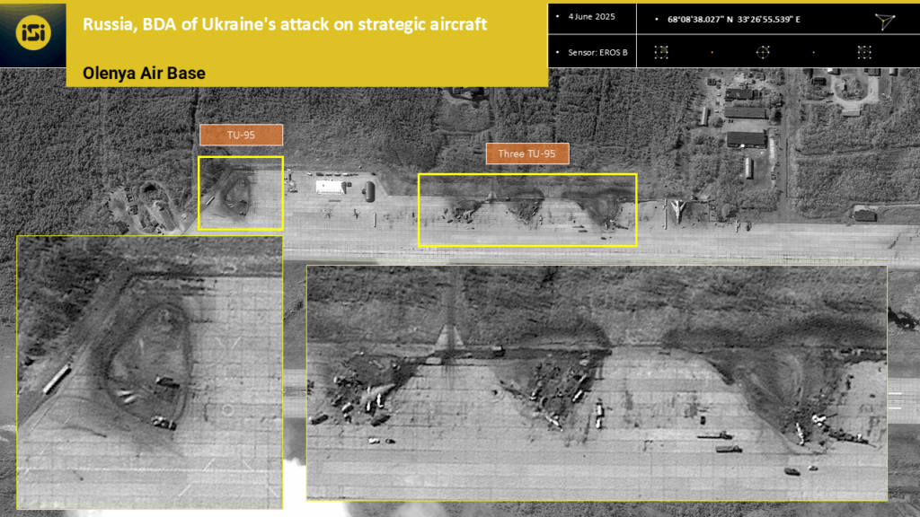Israelische Satellitenbilder zeigen Treffer auf russischem Luftwaffenstützpunkt.