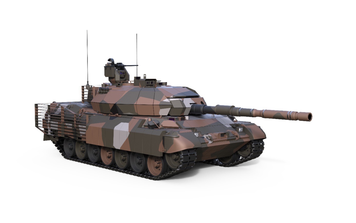 Modernisierung der Leopard-Flotte: So könnte der griechische Leopard 1A5 aussehen. (Alle Grafiken- EODH)3