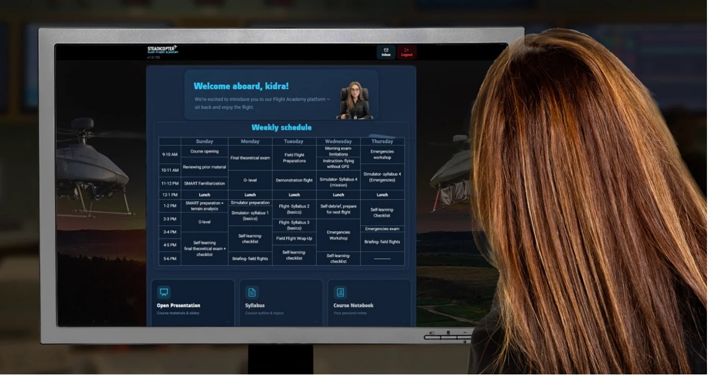 Die Steadicopter UAS-Akademie bietet ihre digitalen und strukturierten Schulungsprogramme weltweit an.