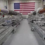Abfangraketen für das Luftverteidigungssystem THAAD von Lockheed Martin.