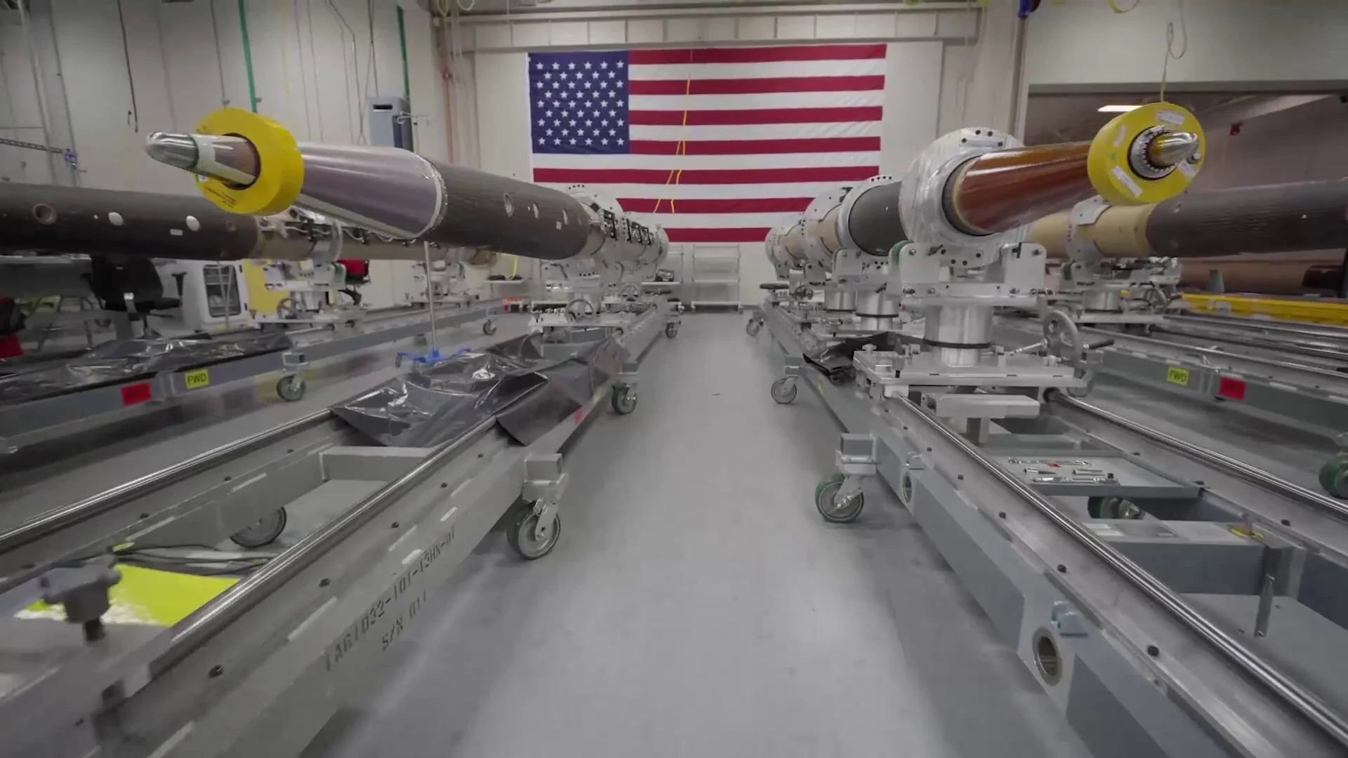 Abfangraketen für das Luftverteidigungssystem THAAD von Lockheed Martin.