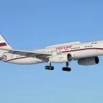 Weltuntergangsflugzeug: Eine Tu-214PU in der Lackierung der Rossiya Special Flight Unit.