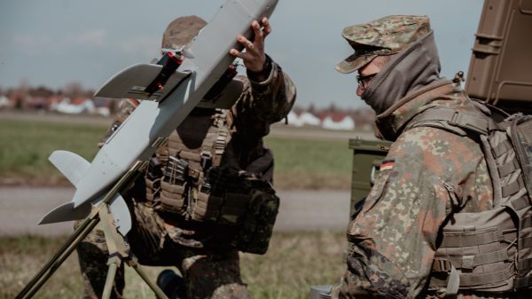 Die Interceptor-Drohne von Tytan Technologies im Test durch die Bundeswehr.