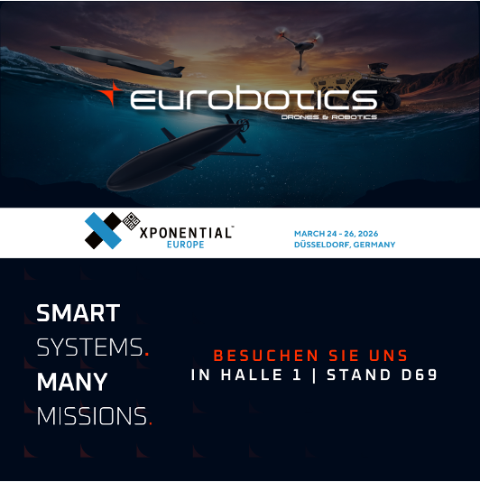 Hinweis: Ab morgen wird die EUROBOTICS auf der XPONENTIAL Europe in Düsseldorf zum ersten Mal auftreten und freut sich auf einen Besuch in Halle 1, Stand D69.