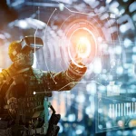 Symbolische Darstellung der Nutzung von KI im militärischen Bereich. Illustration: Ministry of Foreign Affairs (The Netherlands)