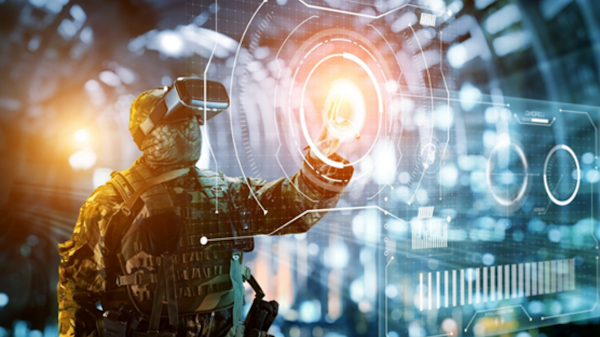 Symbolische Darstellung der Nutzung von KI im militärischen Bereich. Illustration: Ministry of Foreign Affairs (The Netherlands)