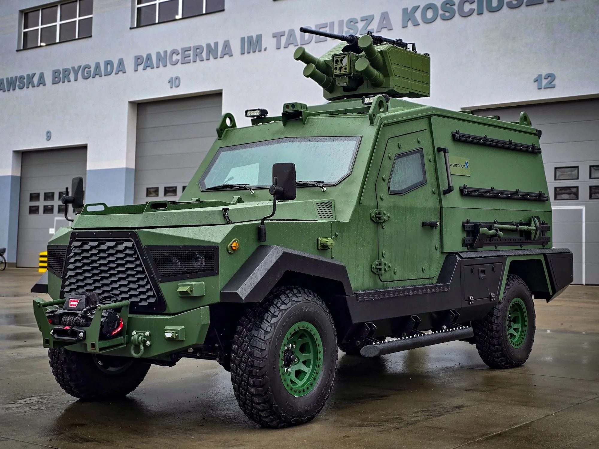 Besondere Aufmerksamkeit wurde den Fahrzeugen der Future Task Force der WB GROUP gewidmet.