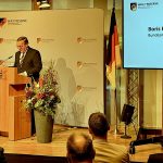 Bundesminister der Verteidigung Boris Pistorius spricht beim Parlamentarischen Abend des Reservistenverbandes.