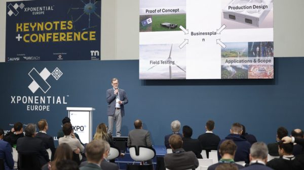 Trend: Präsentation im Rahmen des XPO+ Launcher auf der XPONENTIAL Europe 2025: Start-ups stellen Entwicklungs- und Anwendungsperspektiven autonomer Technologien vor Fachpublikum vor. © Messe Düsseldorf / ctillmann