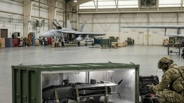 Ein Raketenbehälter von ZARGES im Feldeinsatz.