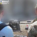 Der Roboter Ziesel von Diehl Defence bei der durch Brave1 organisierten Erprobung durch Soldaten der Ukraine, in der Ukraine.