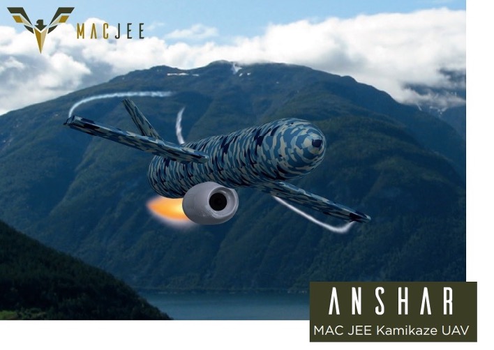 Die neue Kamikaze-Drohne ANSHAR des brasilianischen Herstellers Mac Tee.