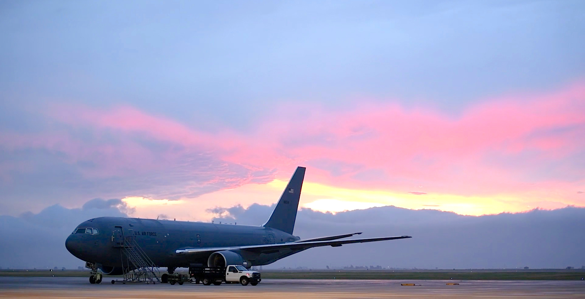 Ein Boeing KC-46A Pegasus Tankflugzeug der U.S. Air Force.