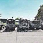 Rüstungsinfrastruktur: Sechs Bundeswehr-Lkws waren das Ziel eines Brandanschlages in Erfurt im Juni 2025.