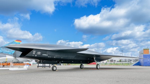 Unbemannter Begleiter für bemannte Kampfflugzeuge - Wingman von Airbus auf der ILA 2024. In diesem Jahr sind Drohnen ein zentrales Thema der Messe.