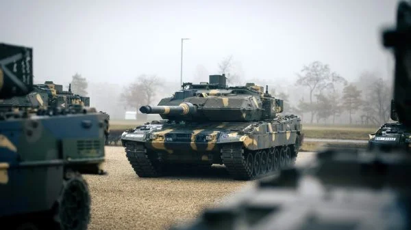 Seit dieser Woche vollzählig: 44 Kampfpanzer Leopard 2A7HU.