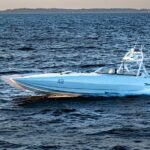 Autonome Seekriegsführung: Ein Martac T38-Boot, ausgestattet mit Technologie aus dem Projekt Scion von Noorthrop Grumman, ist hier während eines Tests im Jahr 2023 zu sehen.