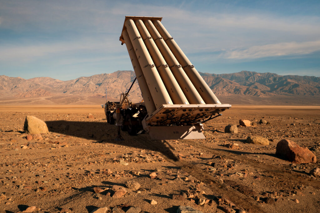 Das Luftverteidigungssystem THAAD.