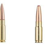 Die Munition .338 ARC 175-gr HP (l.) und die Munition .338 ARC 307gr Sub-X Subsonic (r.)