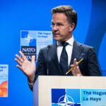 NATO-Gipfel: Presseerklärung von NATO-Generalsekretär Mark Rutte vor dem Gipfeltreffen in Den Haag.