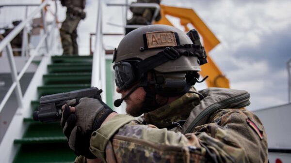 Soldaten der Bordeinsatzkompanie des Seebataillons während einer Übung.
