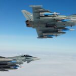 Eurofighter mit GBU-48, der hauptsächlichen Luft-Boden-Bewaffnung der deutschen Kampfflugzeuge.